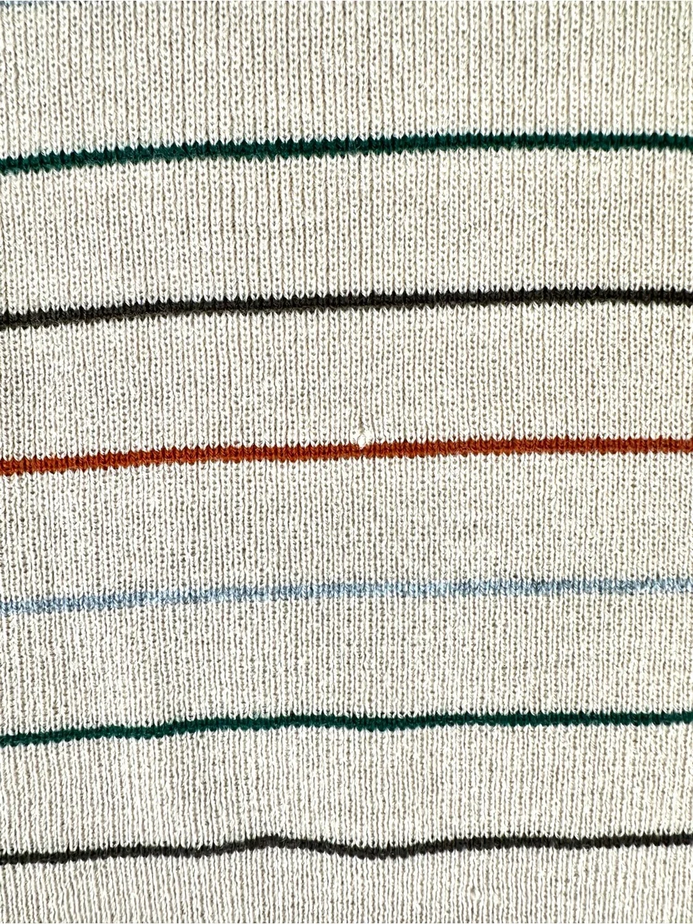 Alfie of California Polo Stripe Sweater Brown Vintage Retro